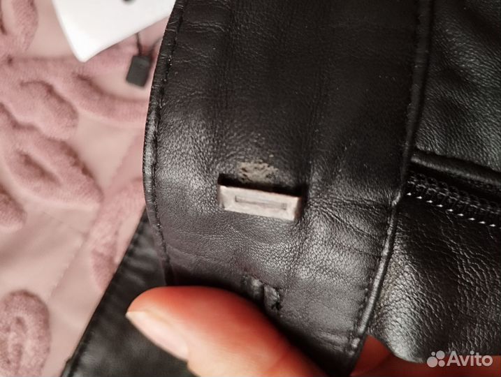 Шорты Mango натуральная кожа