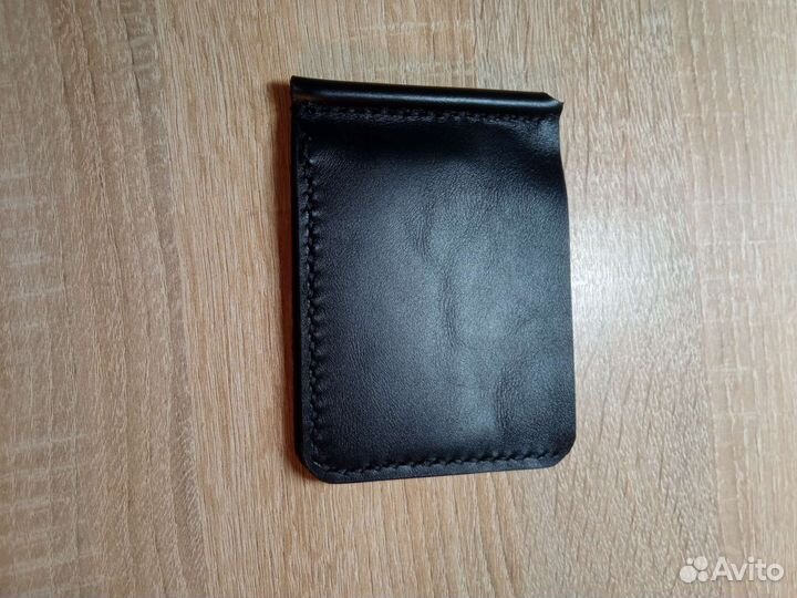 Зажим для денег из натуральной кожи