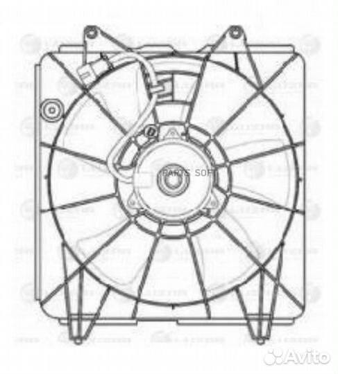 Вентилятор кондиционера Honda Civic 4D (06) (с кож
