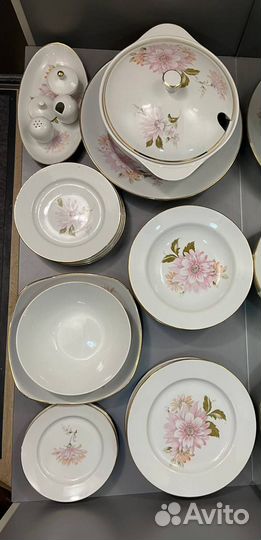 Столовый сервиз Дулево Хризантемы 1992