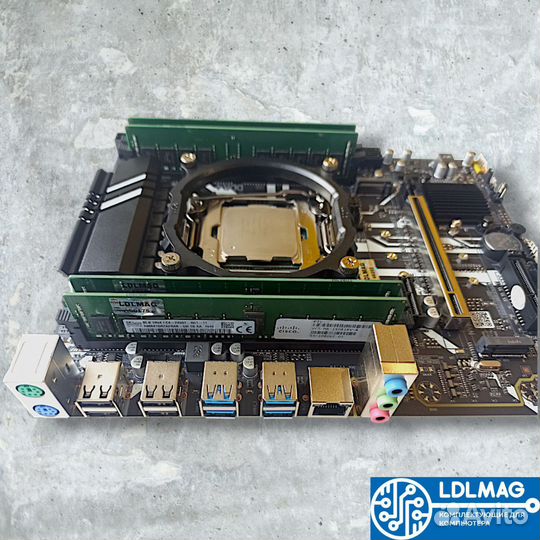 Комплект 2650v4 intel xeon 24ядер + 32gb DDR4