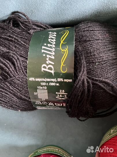 Нитки для вязания новые, пряжа