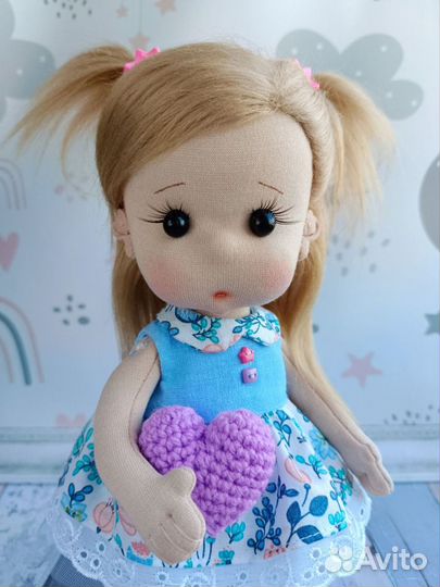 Текстильная кукла ручной работы