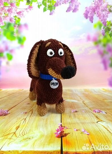 Собачки Мягкая игрушка ручной работы вязаная