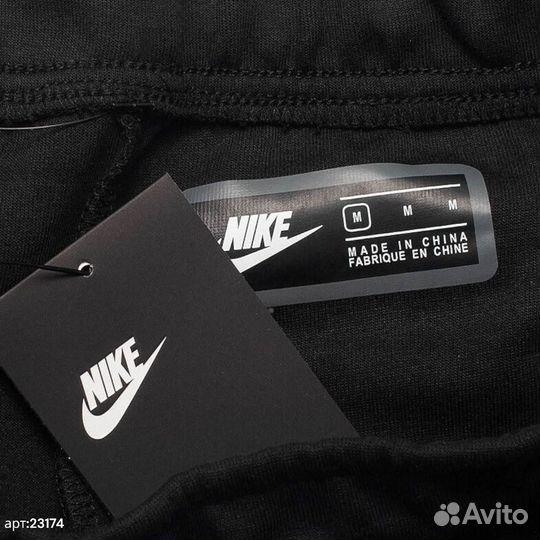 Штаны спортивные nike черные с резинками 44(XS/S)