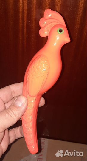 Погремушка винтажная СССР попугай