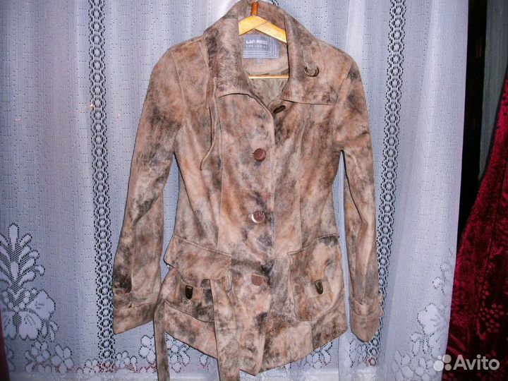 Кожаная куртка с выделкой