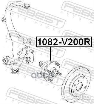 1082-V200R к-кт подшипник ступицы задней Chevr