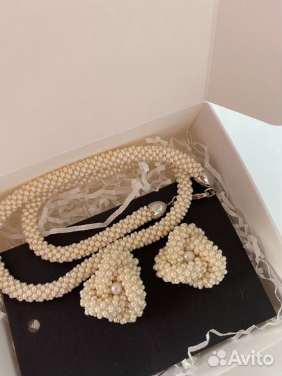 Колье жгут из бисера