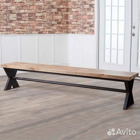 Скамья в стиле лофт