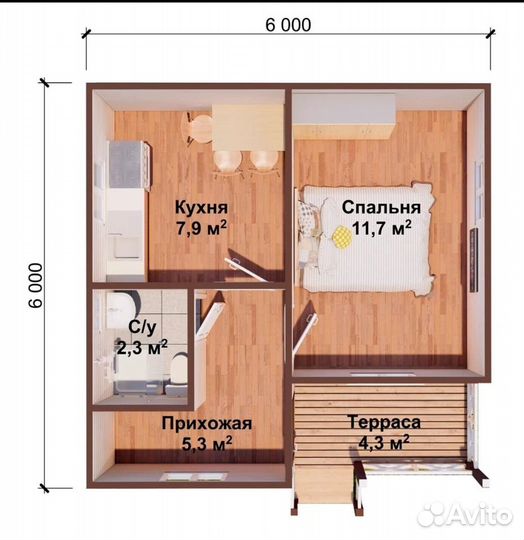 Дачный дом 6х6, реальная цена