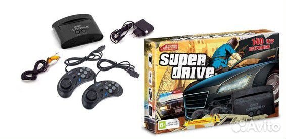 Игровая приставка Сега Супер Драйв 140 игр