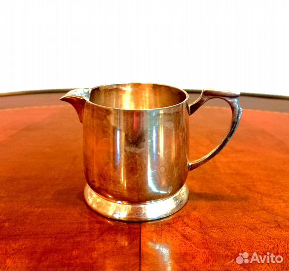 Антикварный посеребренный чайно-кофейный сервиз