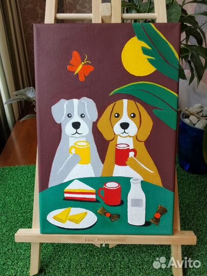 Картина на холсте Собачки