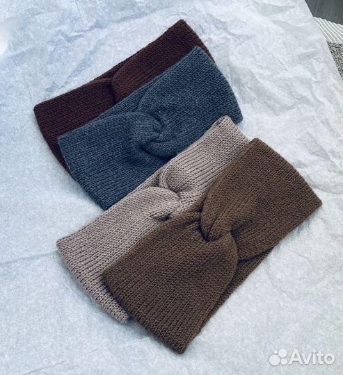 Вязаные повязки на голову