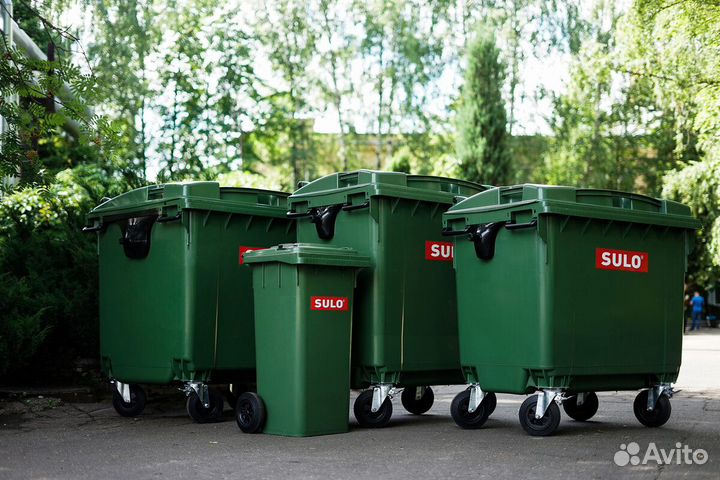 Мусорные контейнеры 1100л 770л 660л 360л 240л 120л