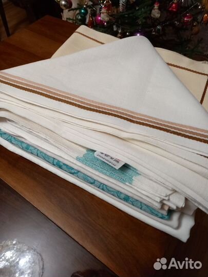 Скатерть льняная СССР б/у