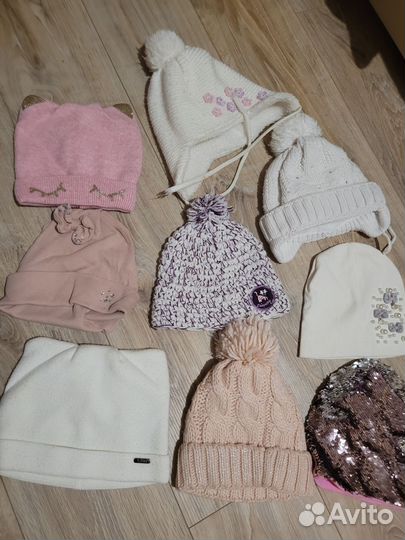 Шапки пакетом для девочки
