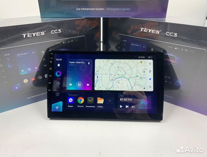 Магнитола на андройде Teyes CC3 6/128 для Хёндай