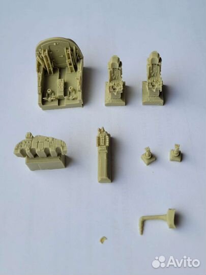 Кокпит кабина Су-34 Су-27 Су-25 смола