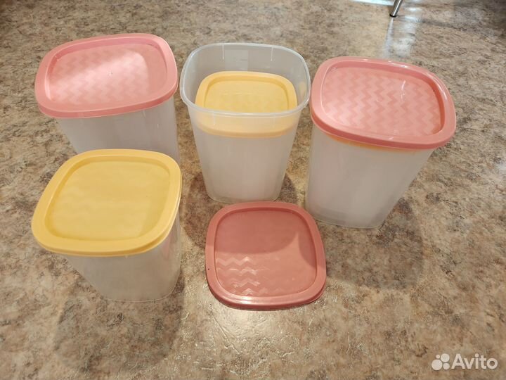 Набор контейнеры для хранения сыпучих продуктов