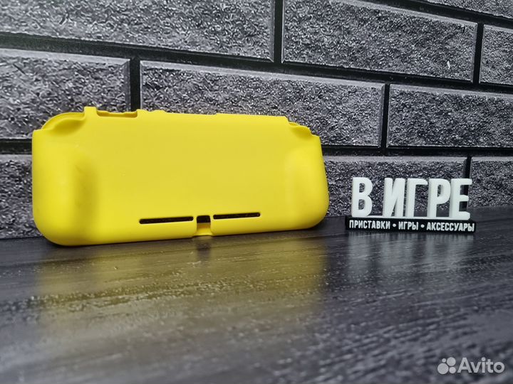 Желтый силиконовый чехол для Switch Lite