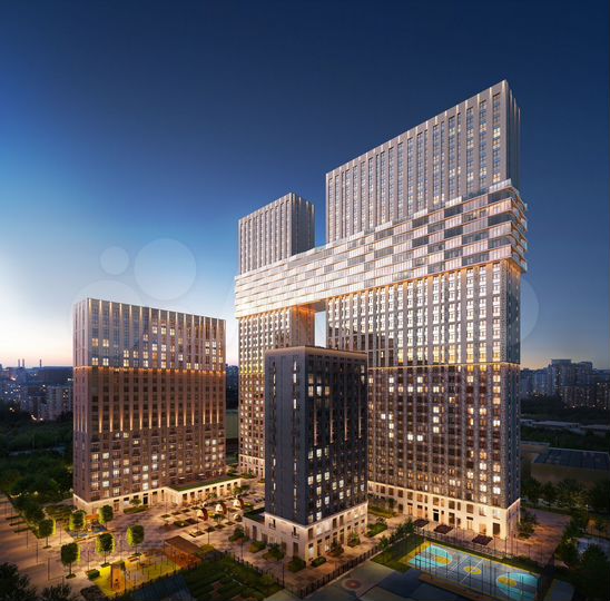 2-к. квартира, 54,1 м², 24/39 эт.