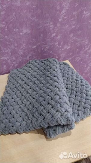 Детский пледик вязаный в ручную
