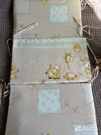 Бортики на кроватку с балдахином