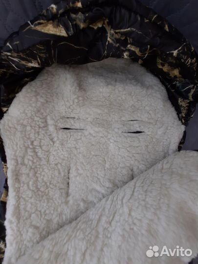 Конверт в коляску зимний меховой, 85 см