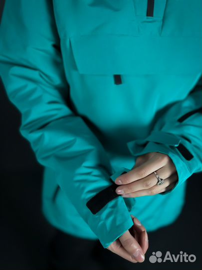 Анорак горнолыжный унисекс Running Rivere зелёный