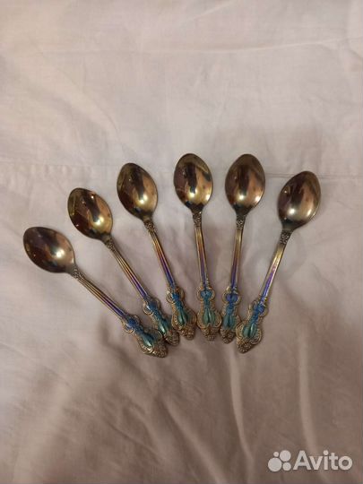 Набор столовых приборов мельхиор и ложки в ассорт