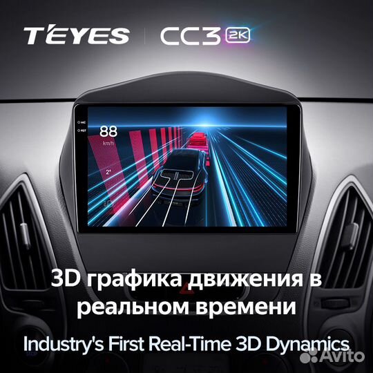 Магнитола Teyes CC3 2K 6/128 Hyundai iX35