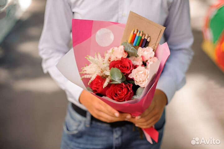 Букеты к 1 сентября микс