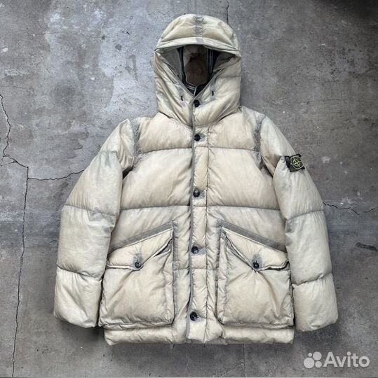 Stone island 2007 opaque nylon tela puffer