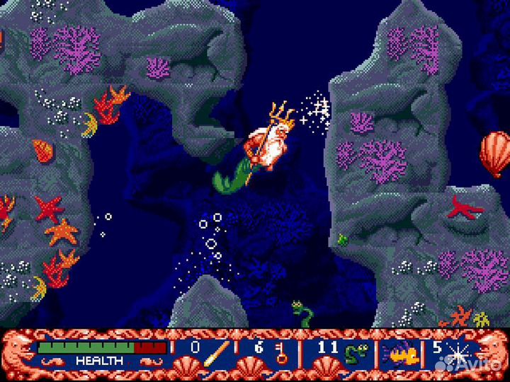 Картридж Sega ariel little mermaid