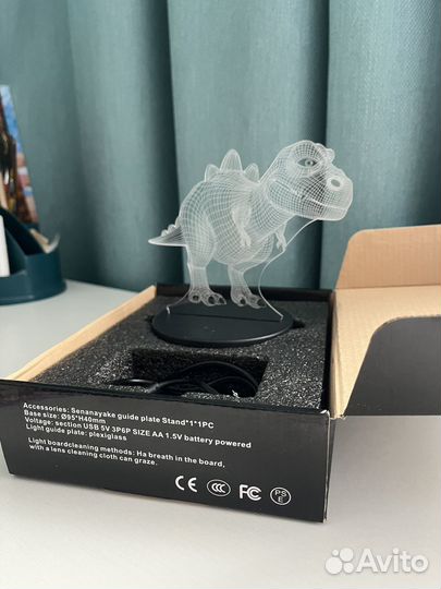 Ночник 3D динозавр