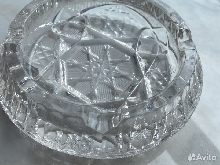 Пепельница хрустальная СССР в оличном состоянии