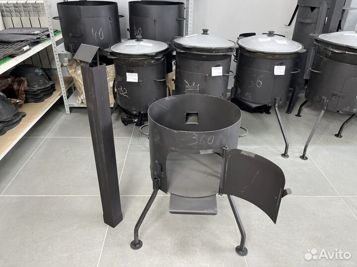 Печь (очаг) с трубой для казана 10-12 литров