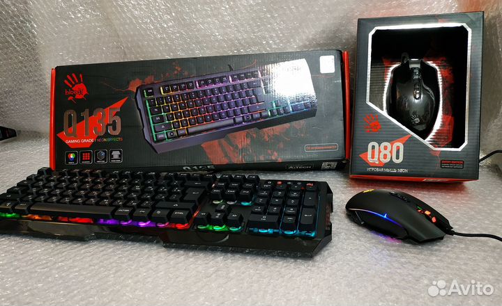 Игровая мышь и клавиатура Bloody Q1300