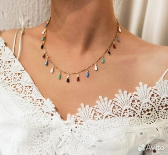 Чокер с подвесками