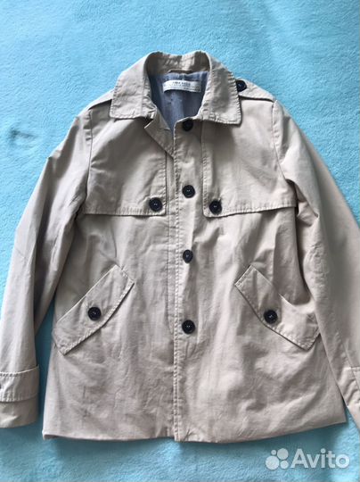 Ветровка плащ zara бежевая S размер