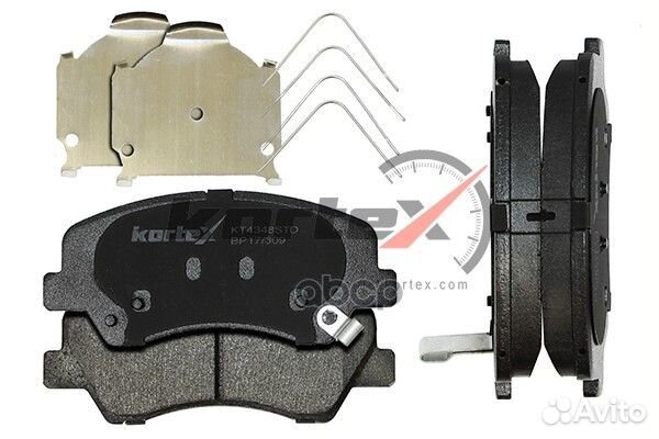Колодки тормозные дисковые перед KT4348STD kortex