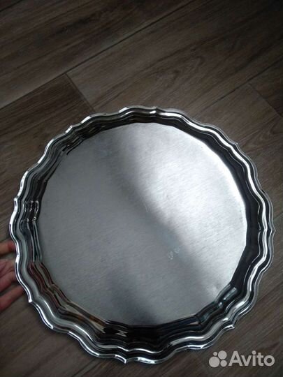 Поднос блюдо мельхиор