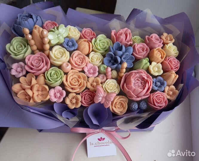 Съедобные букеты из шоколада