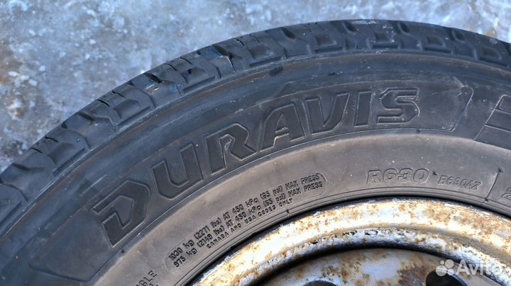 Колёса в сборе R15C Bridgestone Duravis R630 (2шт)