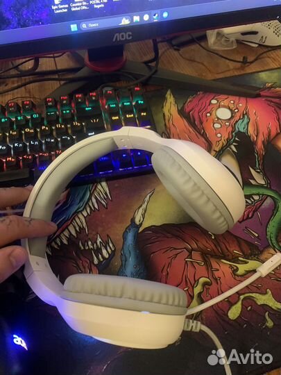 Наушники Dexp Anger белые