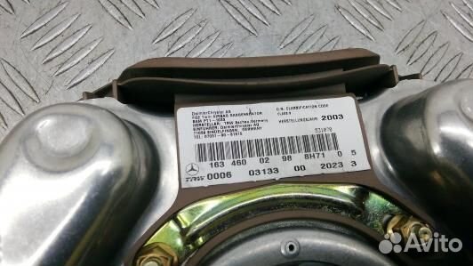 Подушка безопасности водителя mercedes benz M-clas