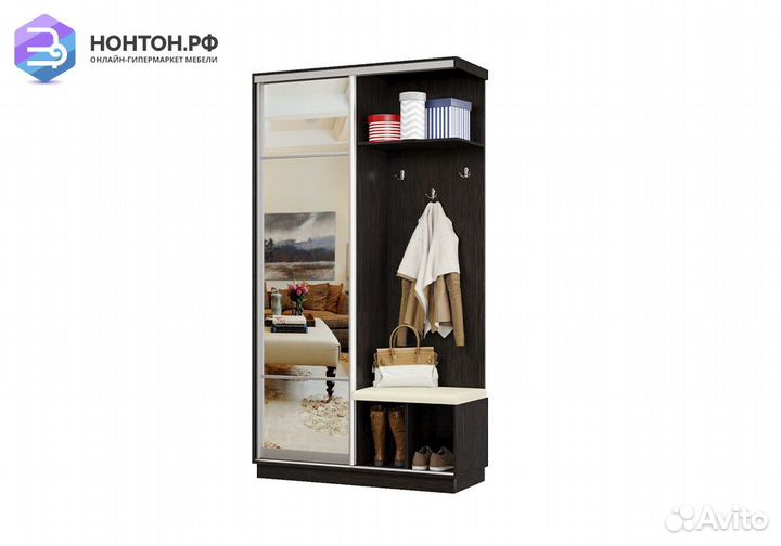 Прихожая-купе Эридан мини с сиденьем венге