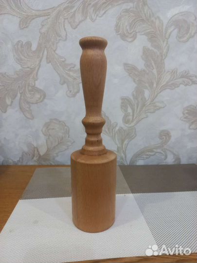 Толкушка для картофеля из массива дерева